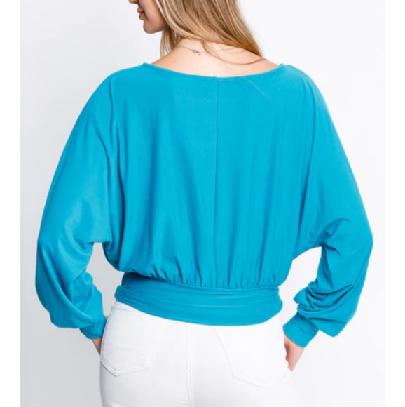 Favlux Teal Long Sleeve Top - Picture 2 of 3
